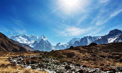 Kanchenjunga mountain landscape