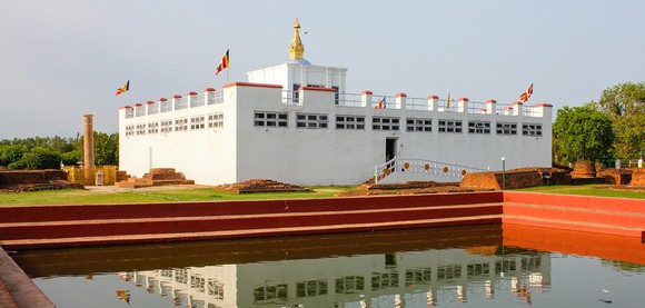 Monastic zone structures in Lumbini
